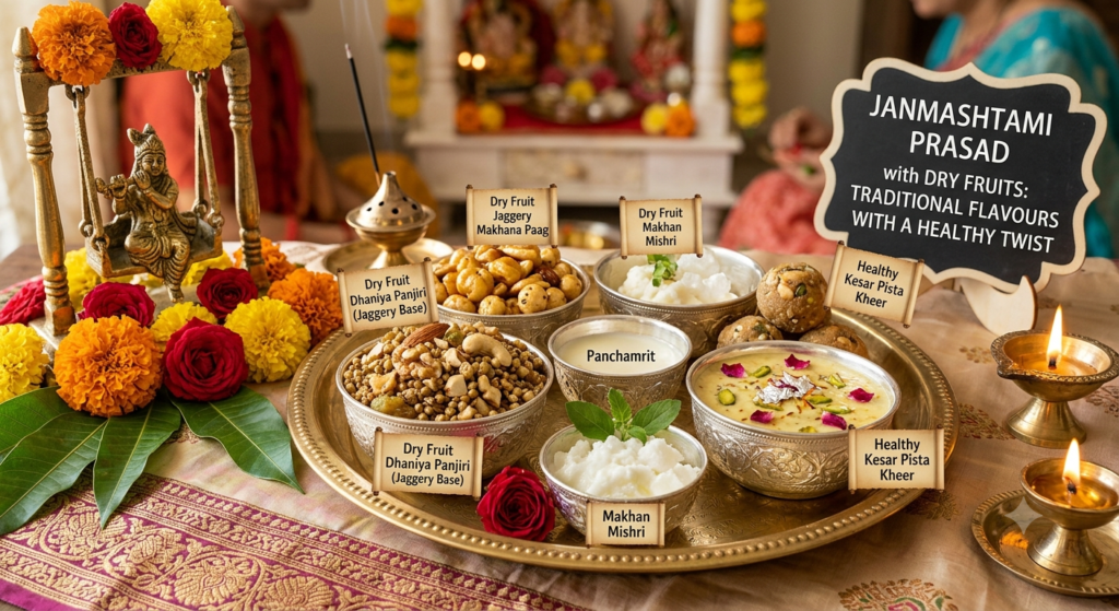 Janmashtami Prasad with Dry Fruits: Traditional Flavours with a Healthy Twist