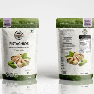 Sahyadrinuts premium salted pistachios in-shell jumbo size - roasted namkeen pista for healthy snacking.